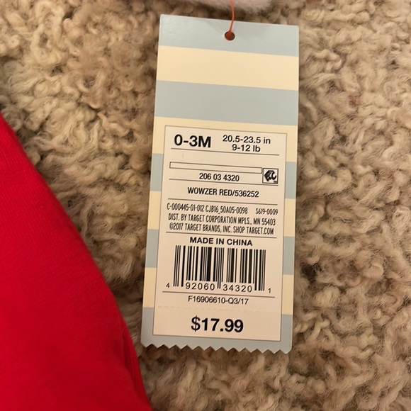 Lot of 2 Christmas Outfits. Cat & Jack Santa Outfit and Carter’s Outfit - Picture 3 of 9